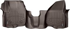 Коврики Weathertech Choco для Ford Super Duty (extended & double cab)(mkIII)(no 4x4 shifter)(raised dead pedal)(1 pc.)(1 row) 2012-2016 automatic (WT 474341)