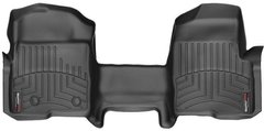 Килимки Weathertech Black для Ford F-150 (all cabs)(mkXI)(no 4x4 shifter)(with not full console)(with air vents to 2 row)(2 fixing posts)(1 pc.)(1 row) 2010-2014 (WT 444091)