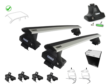 Багажник SEAT Altea 5-dr MPV 04-15 Wingbar Evo на звичайний дах 1,27м