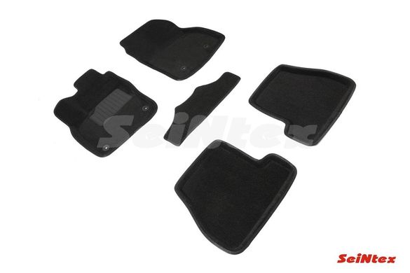 Килимки в салон 3D для Ford Focus III 2015- /Черные 5шт 89098