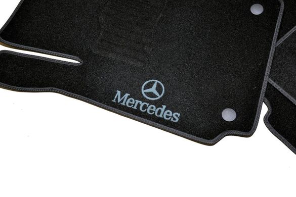 Коврики в салон ворсовые для Mercedes C202 (1993-2000) /Чёрные 5шт BLCCR1334