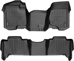 Килимки Weathertech Black для Chevrolet Tahoe (hybrid)(mkIII)(1-2 row)(1 row bench seats) 2007-2014 (WT 442941-442352)