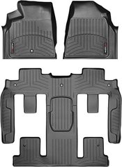 Килимки Weathertech Black для Chevrolet Traverse (mkI)(1-2-3 row)(2 row bucket seat) 2009-2017 (WT 442511-449423)