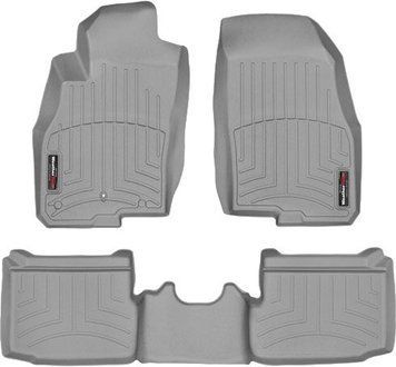 Килимки Weathertech Grey для Fiat Punto Evo (5 door)(mkI) 2009-2018 (WT 464121-464122)