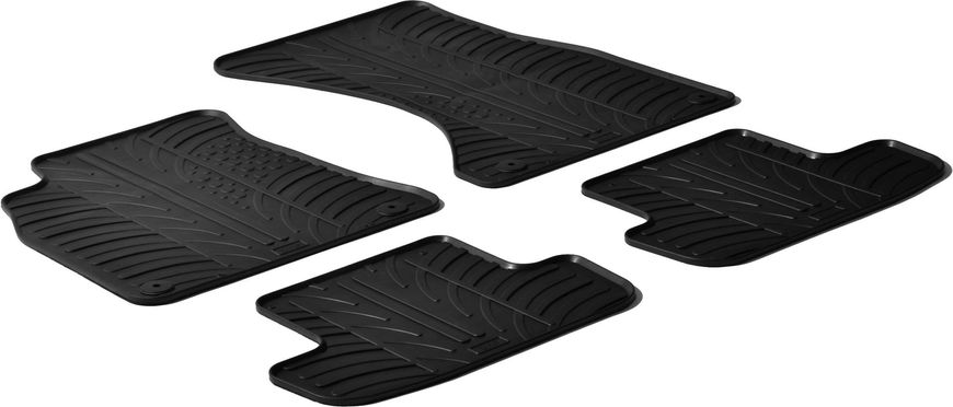 Гумові килимки Gledring для Audi A4/S4/RS4 (mkIV)(B8) / A5/S5 (mkI)(B8)(лифтбэк) 2007-2016 (GR 0240)