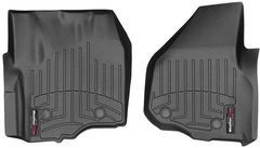 Коврики Weathertech Black для Ford Super Duty (extended & double cab)(mkIII)(no 4x4 shifter)(raised dead pedal)(2 pcs.)(1 row) 2012-2016 automatic (WT 444331)