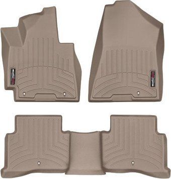 Коврики Weathertech Beige для Hyundai Tucson (US)(mkIII) 2016-2018 (WT 458161-458162)
