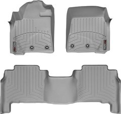 Килимки Weathertech Grey для Toyota Land Cruiser (J200); Lexus LX (mkIII)(4 twist fixings) 2012→ (WT 464231-461572)