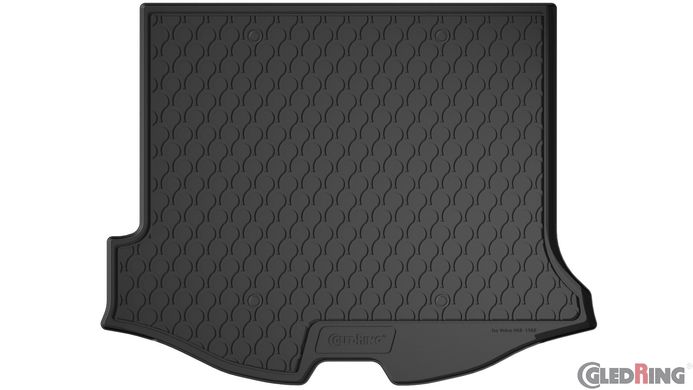 Гумові килимки в багажник Gledring для Volvo V60 (mkI) 2010-2018 (багажник) (GR 1902)