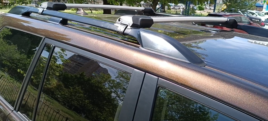 Поперечини PEUGEOT 406 1997-2004 універсал Thule Wingbar Edge на високі рейлінги хром, Хром, Aеродинамічна