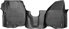 Коврики Weathertech Black для Ford Super Duty (extended & double cab)(mkIII)(no 4x4 shifter)(raised dead pedal)(1 pc.)(1 row) 2012-2016 automatic (WT 444341)