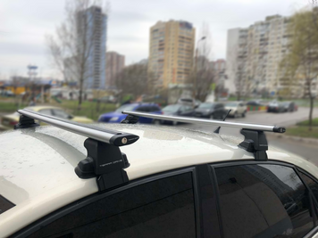 Багажник CHEVROLET Aveo 2004&ndash;2011 Hatchback на гладкую крышу Terra Wing 120см