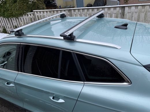 Поперечини Nissan Qashqai J12 2021-CRUZ Airo Fuse на интегрирование рейлинги, Серый, Аэродинамическая