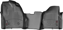 Килимки Weathertech Black для Ford Super Duty (single cab)(mkIII)(no 4x4 shifter)(raised dead pedal)(1 pc.)(1 row) 2012-2016 automatic (WT 445811)