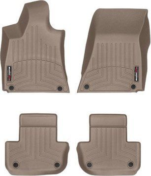 Килимки Weathertech Beige для Maserati Ghibli (M157)(RWD) 2013-2015 (WT 455651-455653)