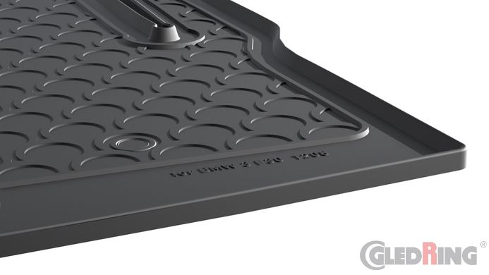 Гумові килимки в багажник Gledring для BMW 3-series (F30; F80)(седан) 2012-2019 (багажник) (GR 1208)