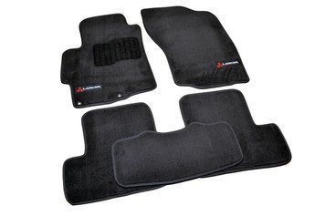 Килимки в салон текстильні для Mitsubishi Lancer (2007-) /Чёрн, Premium BLCLX1393