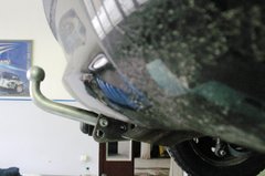 Фаркоп Hyundai Accent III (купе) 2006-2010 з'ємний на гвинтах Poligon-auto, Серебристий