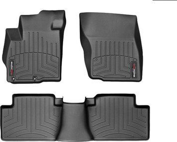 Килимки Weathertech Black для Mitsubishi Outlander (mkII-mkIII)(1-2 row) 2005&rarr; (WT 446511-441622)