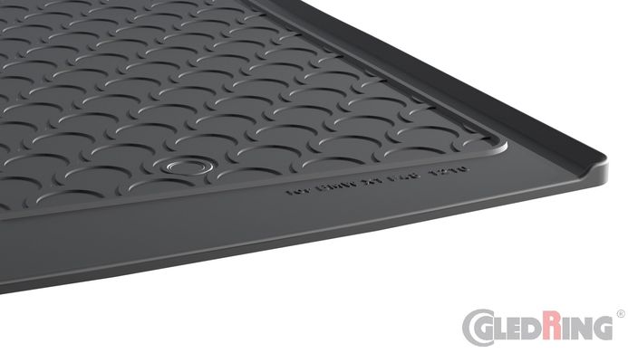 Гумові килимки в багажник Gledring для BMW X1 (F48) 2015→ (2 ряд без регулировок)(багажник) (GR 1210)