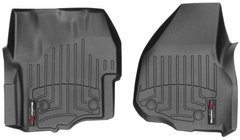 Коврики Weathertech Black для Ford Super Duty (extended & double cab)(mkIII)(with 4x4 shifter)(raised dead pedal)(1 row) 2012-2016 automatic (WT 445841)