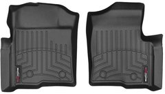 Коврики Weathertech Black для Ford F-150 (all cabs)(mkXI)(no 4x4 shifter)(with air vents to 2 row)(4 fixing posts)(2 pcs.)(1 row) 2010-2014 (WT 446111)