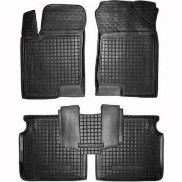 Килимки в салон для Hyundai Sonata 2004-2010 черный, кт - 4шт 11161 Avto-Gumm