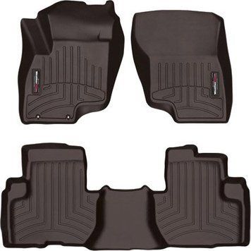 Килимки Weathertech Choco для Mitsubishi Outlander PHEV (mkIII)(no gas lever)(1-2 row) 2015&rarr; (WT 4713071-4713072)