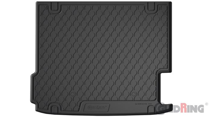 Резиновые коврики в багажник Gledring для BMW X4 (F26) 2014-2018 (багажник) (GR 1214)