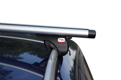 Поперечины HYUNDAI HB20 Hatchback 2012- Amos Alfa Wind на рейлинги 1,4м, Хром, Аэродинамическая