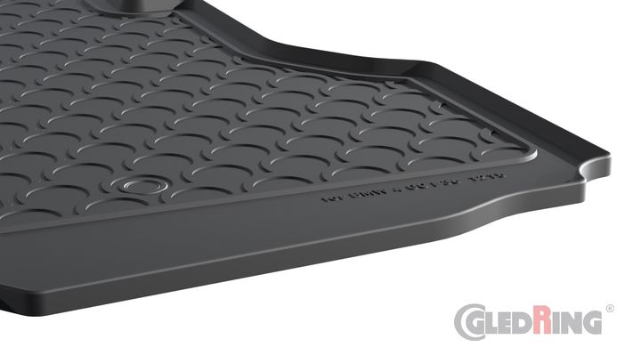 Резиновые коврики в багажник Gledring для BMW 4-series (F36)(гран купе) 2014→ (багажник) (GR 1215)
