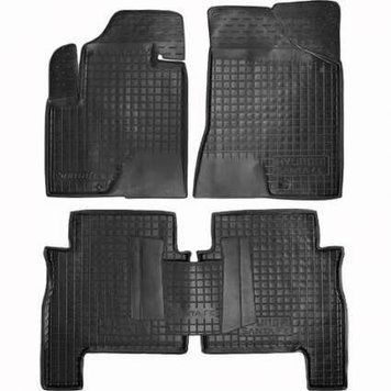 Килимки в салон для Hyundai Santa Fe 2006-2010 /5мест/черный, кт - 4шт 11164 Avto-Gumm