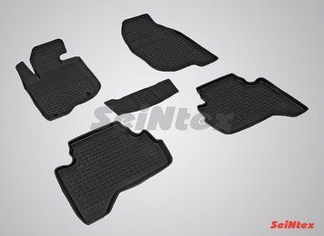 Коврики в салон для Mitsubishi L200 2006-2015 резиновые, кт 5шт