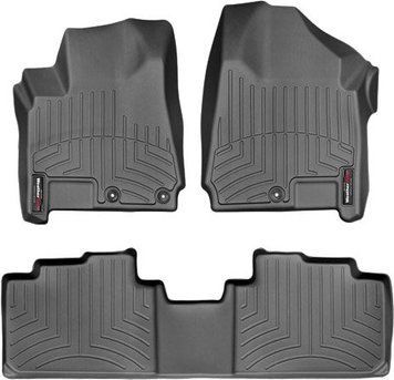 Килимки Weathertech Black для Cadillac SRX (mkII)(3 small fixings) 2010-2012 (WT 448881-442782)