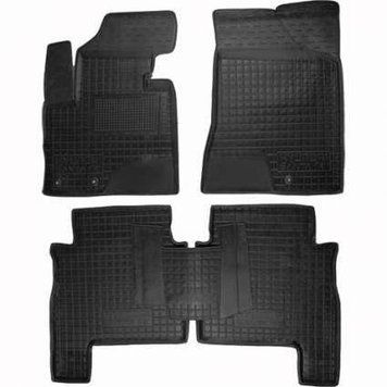 Килимки в салон для Hyundai Santa Fe 2006-2012 /5мест/черный, кт - 4шт 11165 Avto-Gumm