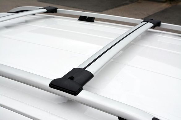 Багажник DIAMOND V1 SsangYong Rodius 2013- на рейлінги, Хром, Аеродинамічна