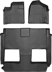 Коврики Weathertech Black для Dodge / Chrysler Grand Caravan (mkV); Lancia Voyager (mkI)(1-2-3 row)(2 row bucket Stow & Go seats) 2008-2011 (WT 441411-441414)