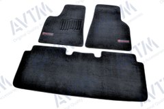 Коврики в салон ворсовые для Tesla Model S (2012-) /Чёрные Premium