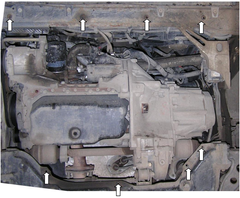 Захист двигуна Citroen Jumper I (1994-2006) V-2,0; 1,9D; 2,0D; 2,3D; 2,8D; 1.0077.00