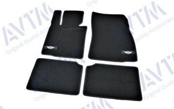 Коврики в салон ворсовые для Mini Cooper Countryman (2010-) R60 /Чёрные 4шт