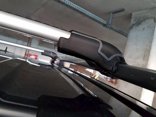 Поперечины SEAT Tarraco 2019-2022 SUV Thule Wingbar Edge 958 на высокие рейлинги хром, Хром
