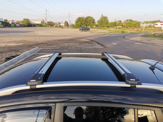 Поперечины SUBARU XV 2012-2016 SUV Thule Wingbar Edge 958 на высокие рейлинги хром, Хром