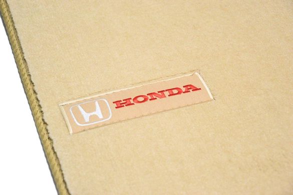 Килимки в салон текстильні для Honda CR-V (2006-2012) Бежевые Premium 3шт BGLX1206