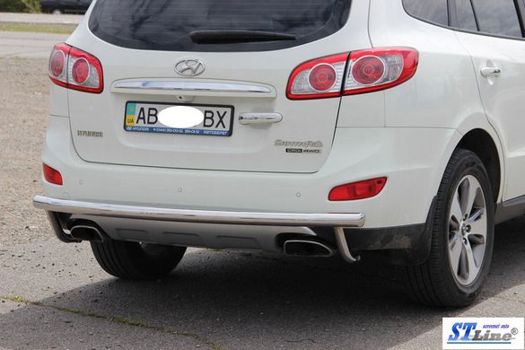 Защита заднего бампера Volkswagen Tiguan 2011-2016 d60х1,6мм