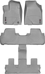 Килимки Weathertech Grey для Toyota Highlander (not hybrid)(mkIII)(1-2-3 row)(2 row bucket seats) 2013→ (WT 466321-466324)