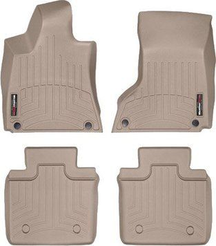 Килимки Weathertech Beige для Maserati Quattroporte (mkVI)(AWD)(2 zone climate control) 2013-2016 (WT 456101-455652)