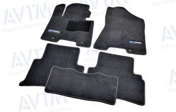 Коврики в салон ворсовые для Hyundai Tucson (2015-) /Чёрн, Premium BLCLX1243