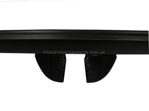Багажник на рейлинги KIA Sedona mk III MPV 2011-2014 Kenguru ST 1,2м, Черный, Прямоугольная