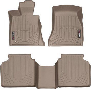 Коврики Weathertech Beige для BMW 7-series (Long)(G12)(AWD & RWD)(no console) 2015&rarr; (WT 459391-458742)