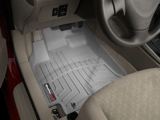 Килимки Weathertech Grey для Toyota Corolla (US)(E140)(with vens under seats) / Matrix (mkII); Pontiac Vibe (mkII)(2WD) 2009-2014 automatic (WT 461861-461862)